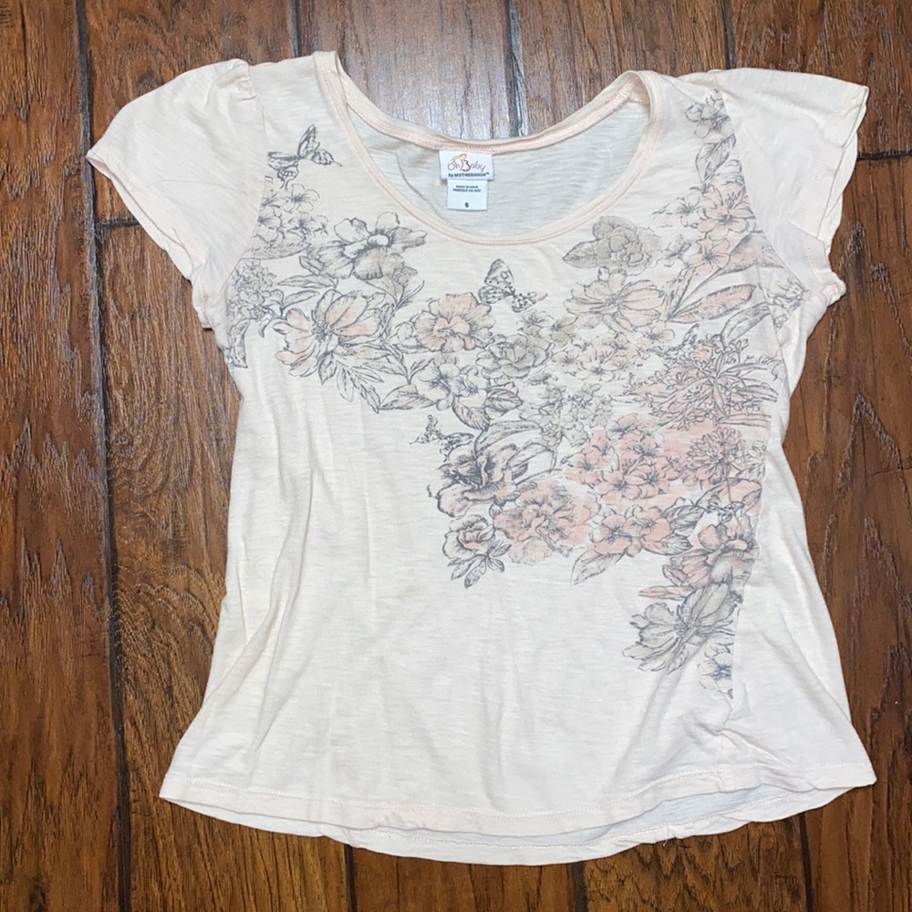 Small Light Pink Maternity Top